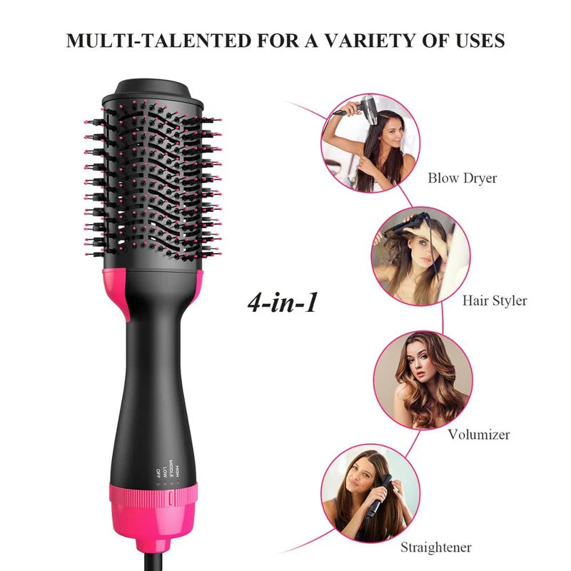 3-in-1 Hot Hair Dryer Brush  For Hair Styling & Curling  for Womens & Girls